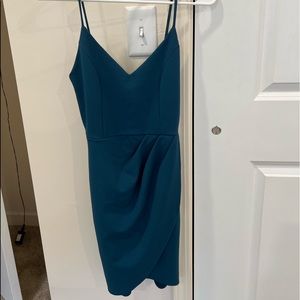 Teal mini dress